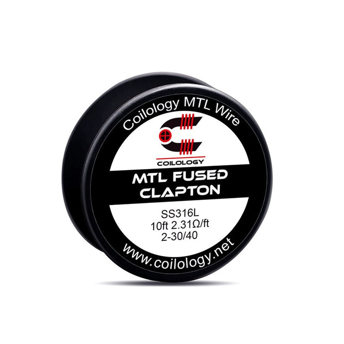 10ft Coilology SS316L MTL Fused Clapton Spools Wire-SS316L 2-30/40-FrenzyFog-Beirut-Lebanon