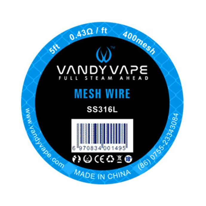 5ft Vandy vape SS316L Mesh Wire 400mesh-FrenzyFog-Beirut-Lebanon