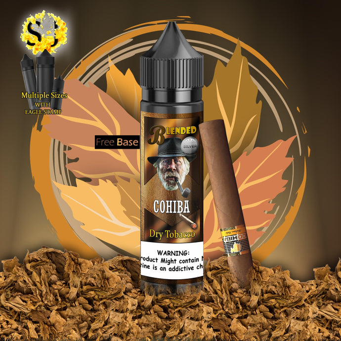Blended Cohiba Freebase eliquid | Cohiba Dry Tobacco-60ml (shortfill 50ml)-FrenzyFog-Beirut-Lebanon