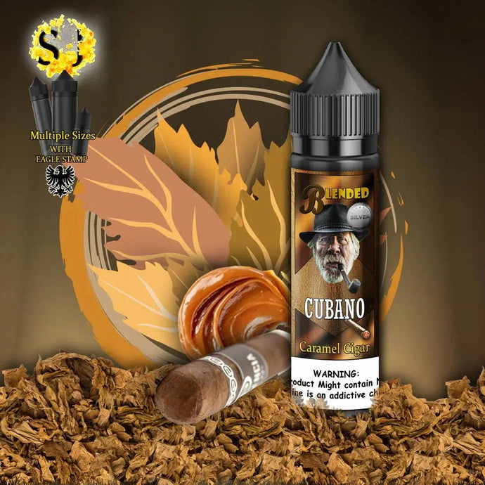 Blended Cubano Freebase eliquid | Cubano Caramel Cigar-60ml (shortfill 50ml)-FrenzyFog-Beirut-Lebanon