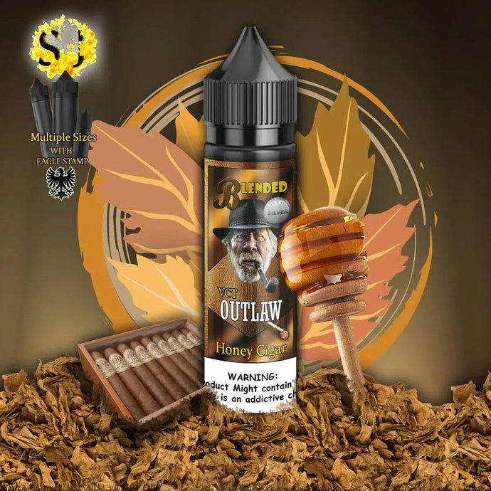 Blended Outlaw Freebase eliquid | Golden Honey Cigar-60ml (shortfill 50ml)-FrenzyFog-Beirut-Lebanon