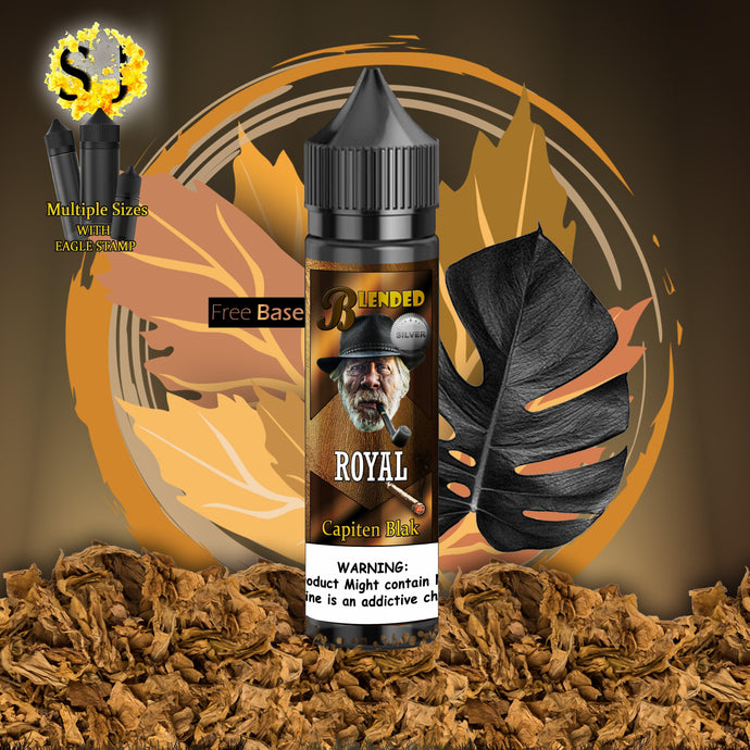 Blended Royal Freebase eliquid | Dry Tobacco-60ml (shortfill 50ml)-FrenzyFog-Beirut-Lebanon