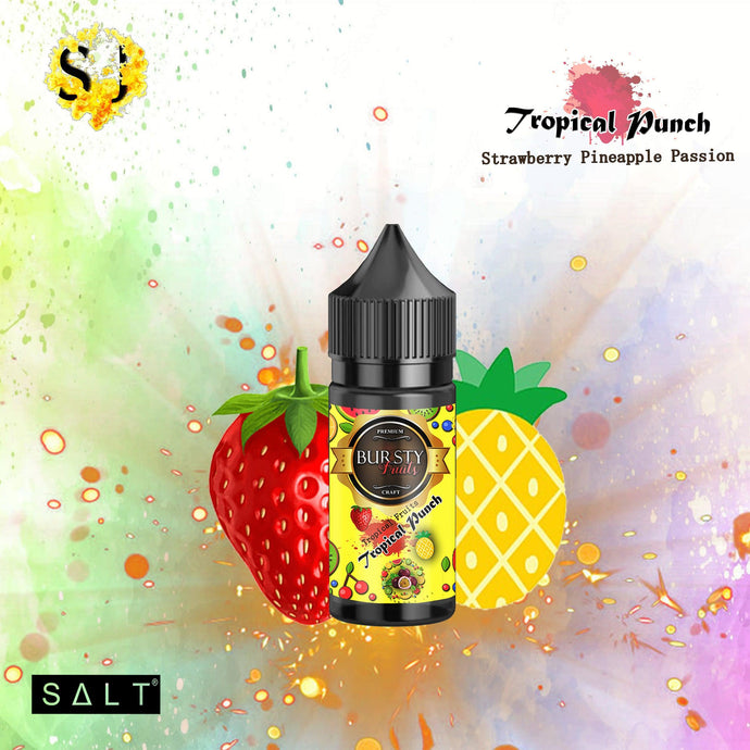 Bursty Tropical Punch Saltnic eliquid | Tropical Flavor-30ml Saltnic-FrenzyFog-Beirut-Lebanon