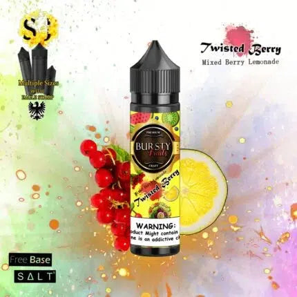 Bursty Twisted Berry Freebase eliquid | Berry Passion Lemonade-60ml (Short fill 50ml)-FrenzyFog-Beirut-Lebanon