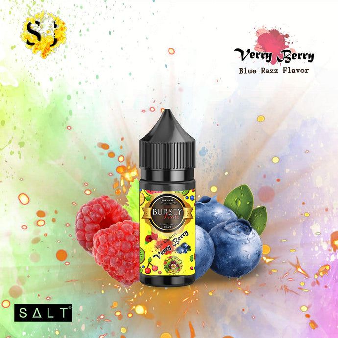Bursty Verry Berry Saltnic eliquid | Blue Razz-30ml Saltnic-FrenzyFog-Beirut-Lebanon