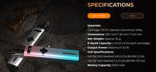 Load image into Gallery viewer, Uwell Caliburn Explorer Pod System Kit 1000mAh 4ml (preorder)
