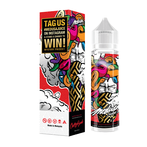 Cherry Bomb Medusa 3mg | Watermelon Mixed Berries | FREEBASE | 60ml-60ml-FrenzyFog-Beirut-Lebanon