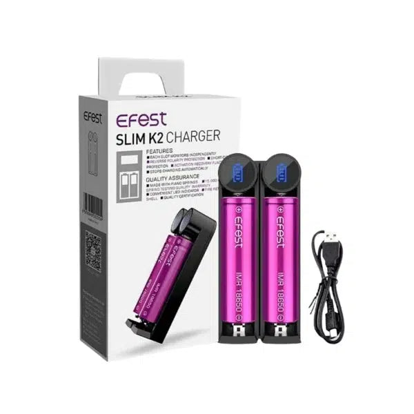 EFEST SLIM K2 INTELLIGENT BATTERY CHARGER-FrenzyFog-Beirut-Lebanon