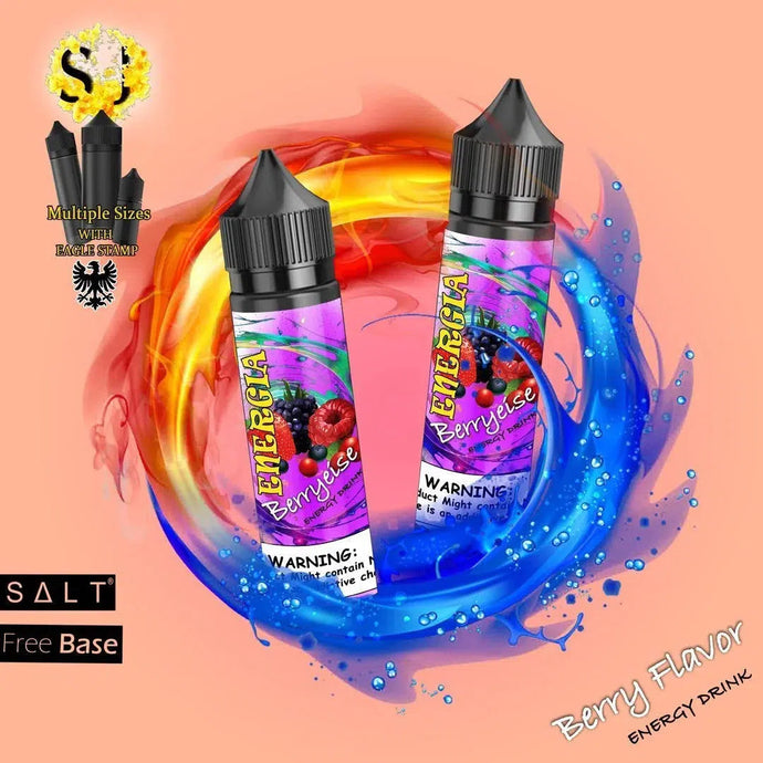Energia Berryeise Freebase eliquid | Berry Energy Drink-60ml (Short fill 50ml)-FrenzyFog-Beirut-Lebanon