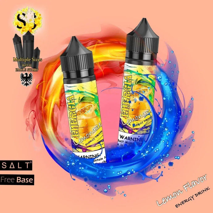 Energia Lemonaze Freebase eliquid | Lemon Energy Drink-60ml (Short fill 50ml)-FrenzyFog-Beirut-Lebanon