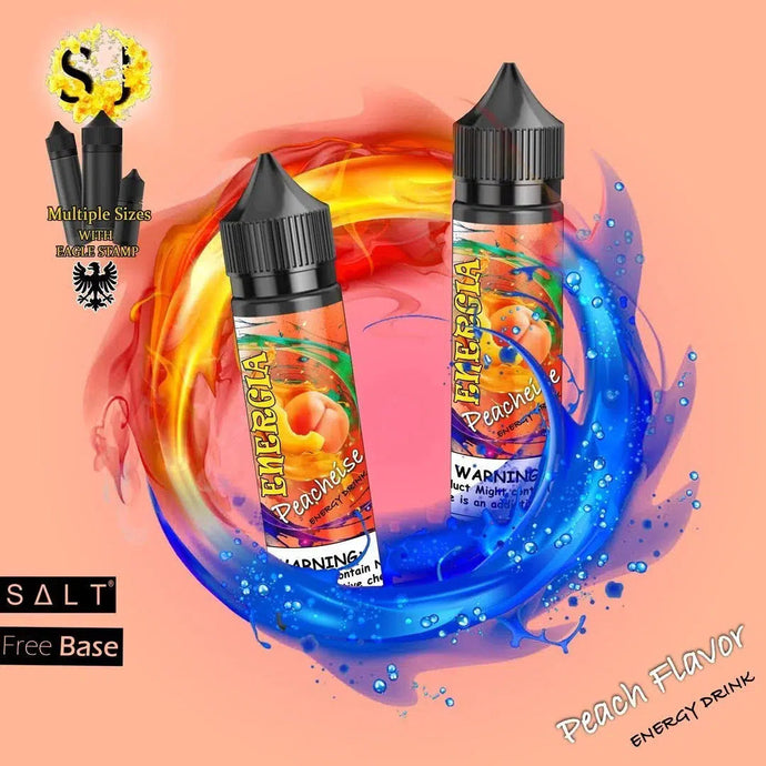 Energia Peacheise Freebase eliquid | Peach Energy Drink-60ml (Short fill 50ml)-FrenzyFog-Beirut-Lebanon