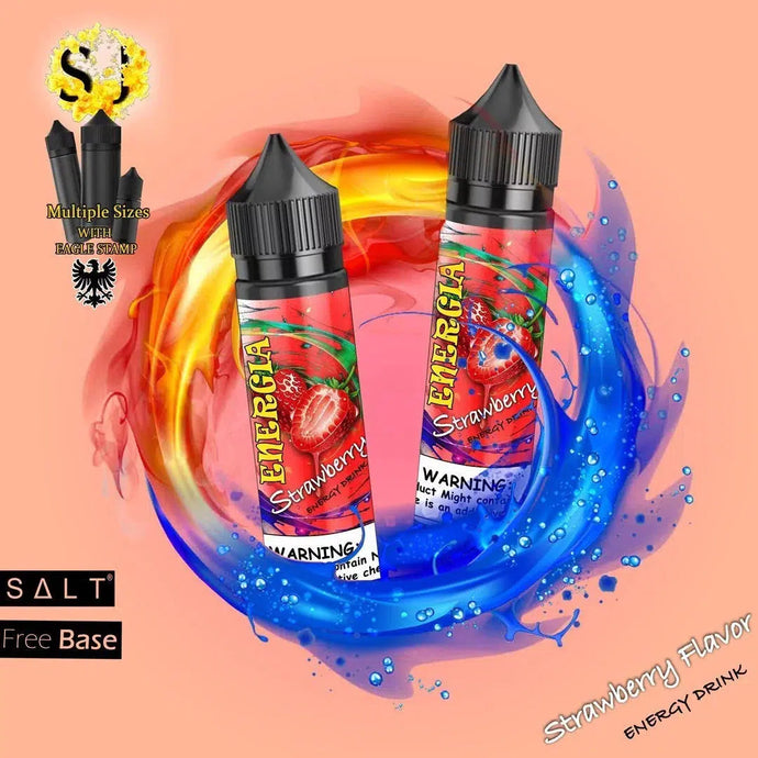 Energia Strawberry Freebase eliquid | Red Energy Drink-60ml (Short fill 50ml)-FrenzyFog-Beirut-Lebanon