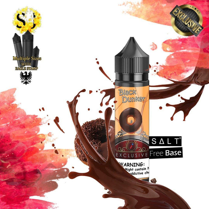 Exclusive Black Dunker Freebase eliquid | Chocolate Donuts-60ml (Short fill 50ml)-FrenzyFog-Beirut-Lebanon