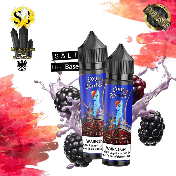 Exclusive Sour Berries Freebase eliquid | Sour Blackberry-60ml (Short fill 50ml)-FrenzyFog-Beirut-Lebanon