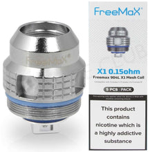 Load image into Gallery viewer, Freemax 904L X Mesh Coil (5pcs/pack)-X1 mesh coil 0.15ohm-FrenzyFog-Beirut-Lebanon