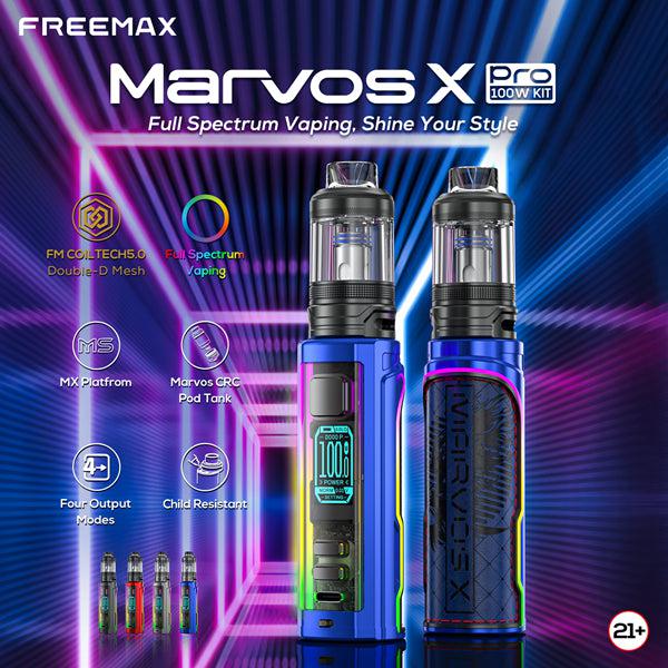 Freemax Marvos X Pro 100W Mod Kit with Marvos CRC Tank 5ml-Blue-FrenzyFog-Beirut-Lebanon