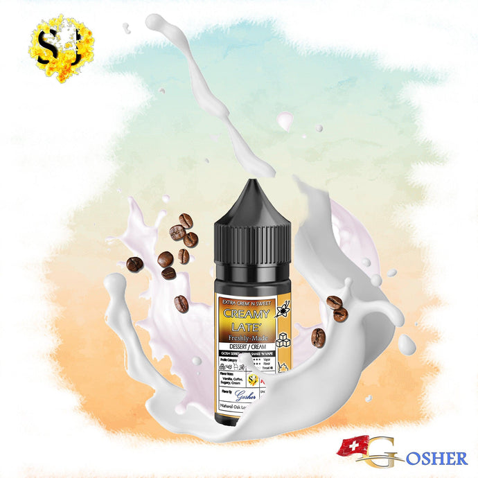 Gosh Creamy Late Saltnic eliquid | Coffee Cream-30ml Saltnic-FrenzyFog-Beirut-Lebanon