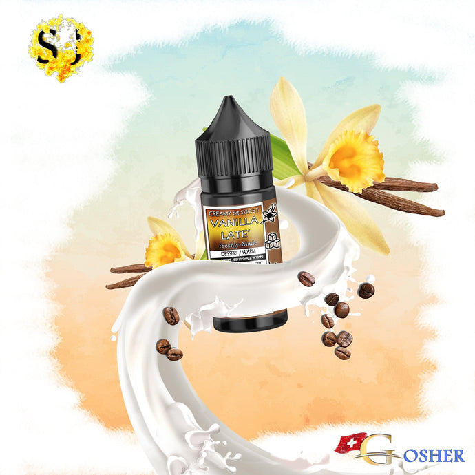 Gosh Vanilla Late Saltnic eliquid | Vanilla Coffee-30ml Saltnic-FrenzyFog-Beirut-Lebanon