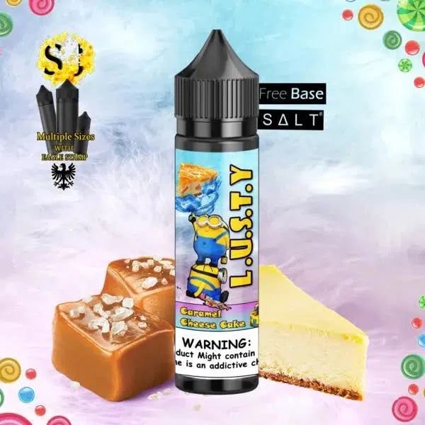Lusty Caramel Cheese Cake Freebase eliquid-60ml (Short fill 50ml)-FrenzyFog-Beirut-Lebanon