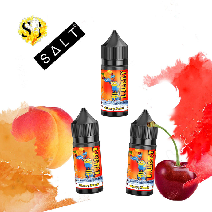 Lusty Cherry Peach Saltnic eliquid-30ml Saltnic-FrenzyFog-Beirut-Lebanon