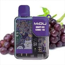 Load image into Gallery viewer, Miou 12000 Puff V3 50% Nicotine Rechargeable Disposable Pod-Grape Ice 5%-FrenzyFog-Beirut-Lebanon