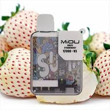 Load image into Gallery viewer, Miou 12000 Puff V3 50% Nicotine Rechargeable Disposable Pod-White Strawberry 5%-FrenzyFog-Beirut-Lebanon