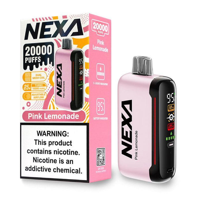 Nexa N20k Disposable Vape Kit 50mg-Pink Lemonade-FrenzyFog-Beirut-Lebanon