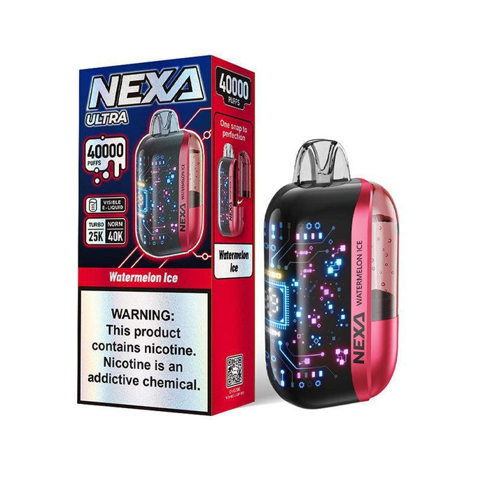 Nexa Ultra 40k Disposable Vape Kit 50mg-Watermelon ice-FrenzyFog-Beirut-Lebanon