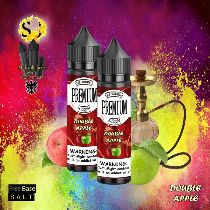 Premium Double Apple Freebase eliquid | Apple Bahraini-60ml (Short fill 50ml)-FrenzyFog-Beirut-Lebanon