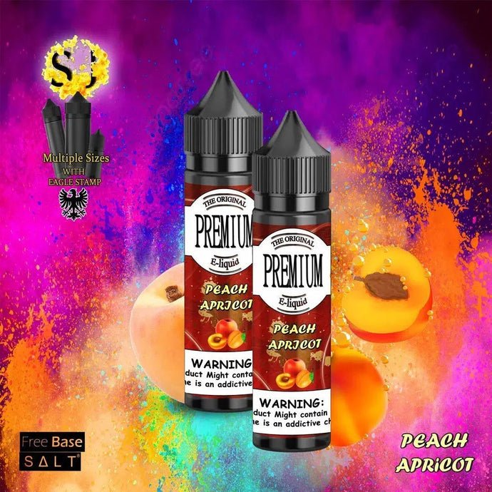 Premium Peach Apricot Freebase eliquid-60ml (Short fill 50ml)-FrenzyFog-Beirut-Lebanon