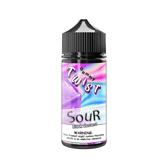 Sour Blackcurrant Gummies E-Liquid 100ml | Twist Gummy Series-0mg-FrenzyFog-Beirut-Lebanon