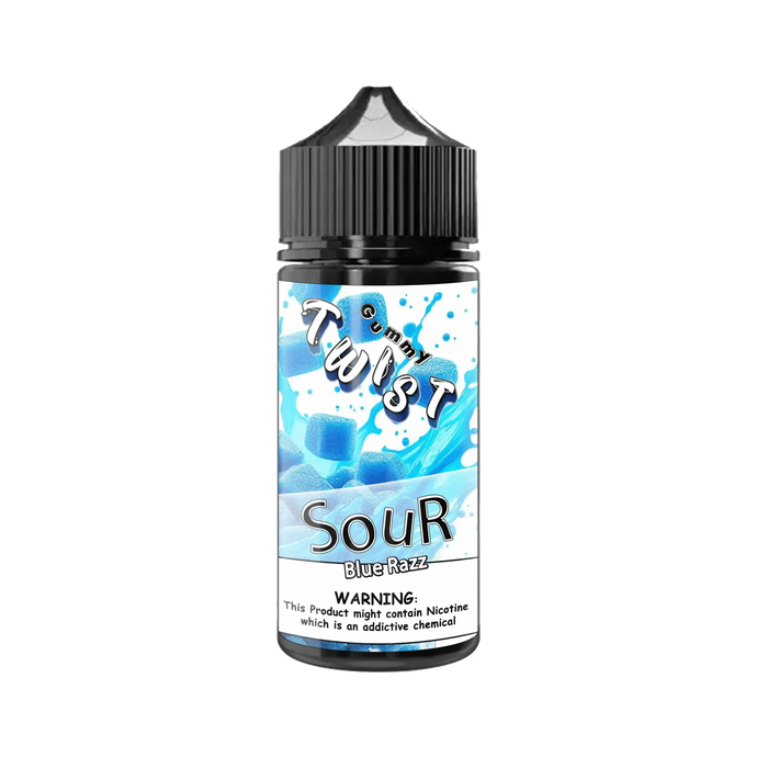 Sour Blue Razz Gummies E-Liquid 100ml | Twist Gummy Series-0mg-FrenzyFog-Beirut-Lebanon