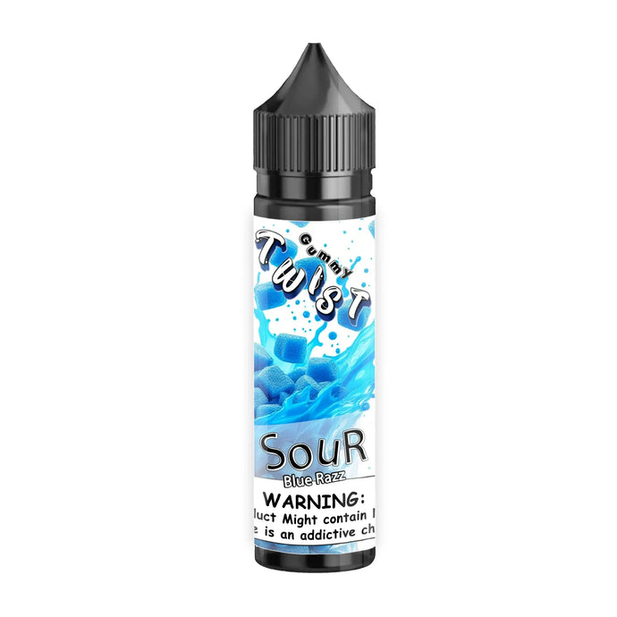 Sour Blue Razz Gummies E-Liquid 60ml | Twist Gummy Series-0mg-FrenzyFog-Beirut-Lebanon