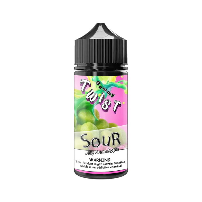 Sour Green Apple Gummies E-Liquid 100ml | Twist Gummy Series-0mg-FrenzyFog-Beirut-Lebanon