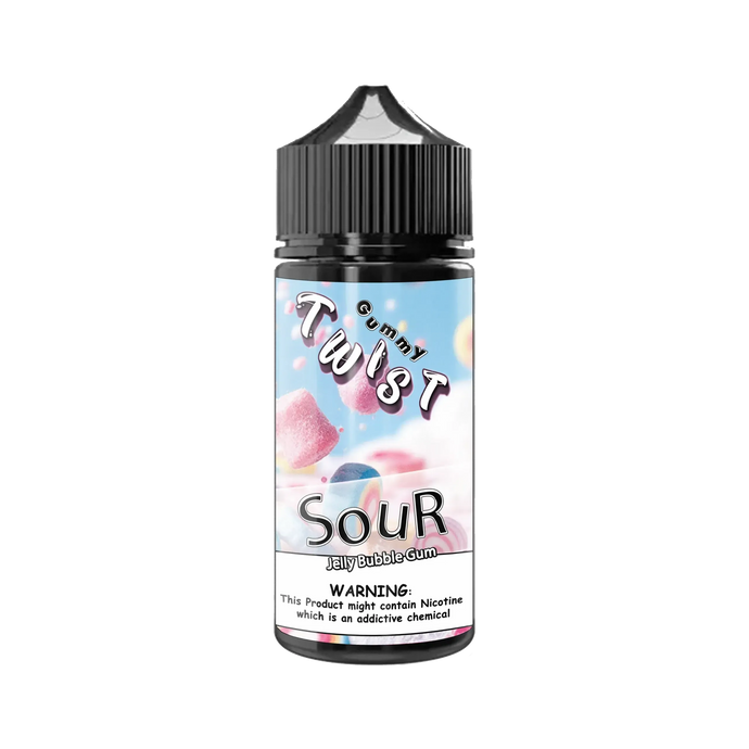 Sour Jelly Bubblegum E-Liquid 100ml | Twist Gummy Series-0mg-FrenzyFog-Beirut-Lebanon