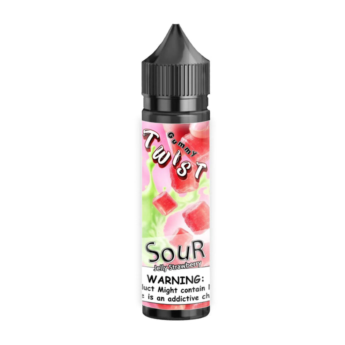Sour Strawberry Jelly Gummies 60ml | Twist Gummy Series-0mg-FrenzyFog-Beirut-Lebanon