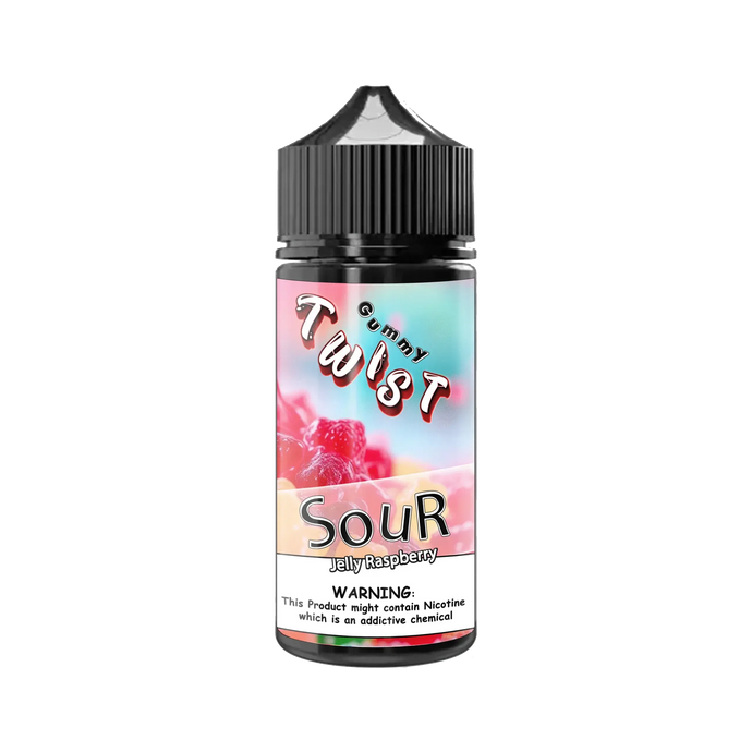 Sour jelly Raspberry Gummies E-Liquid 100ml | Twist Gummy Series-0mg-FrenzyFog-Beirut-Lebanon