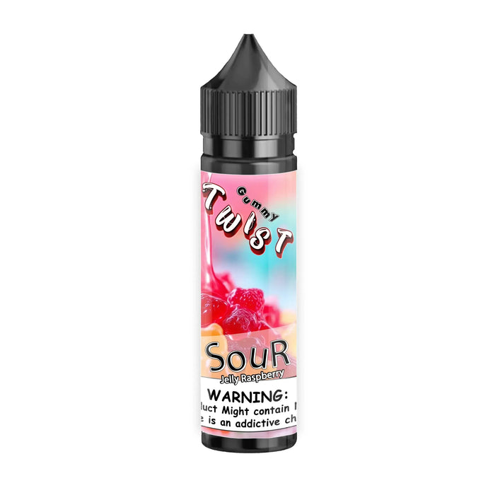 Sour jelly Raspberry Gummies E-Liquid 60ml | Twist Gummy Series-0mg-FrenzyFog-Beirut-Lebanon
