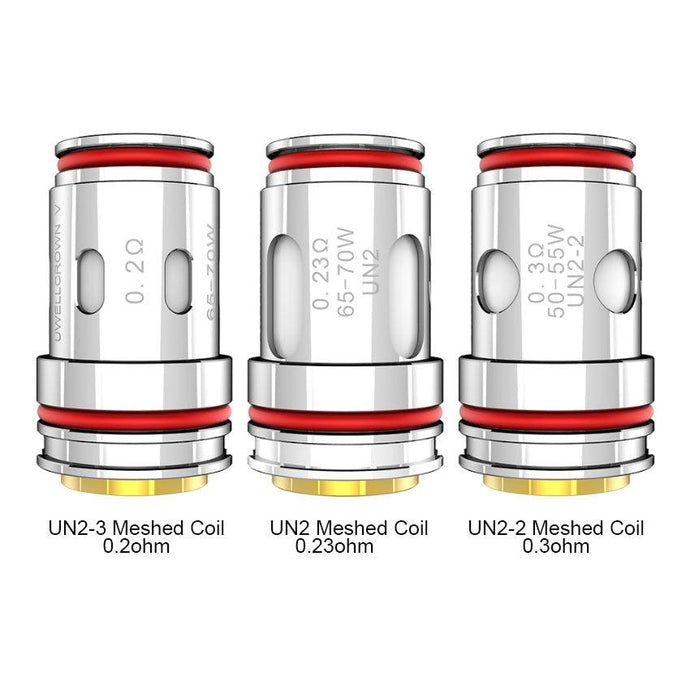 Uwell Crown 5 Tank Replacement Coil (4pcs/Pack)-UN2-3 Meshed Coil 0.2ohm 1Pack-FrenzyFog-Beirut-Lebanon