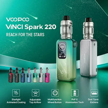 Load image into Gallery viewer, VOOPOO VINCI Spark 220 Box Mod Kit with Uforce-X Tank 6.5ml-Midnight Black-FrenzyFog-Beirut-Lebanon