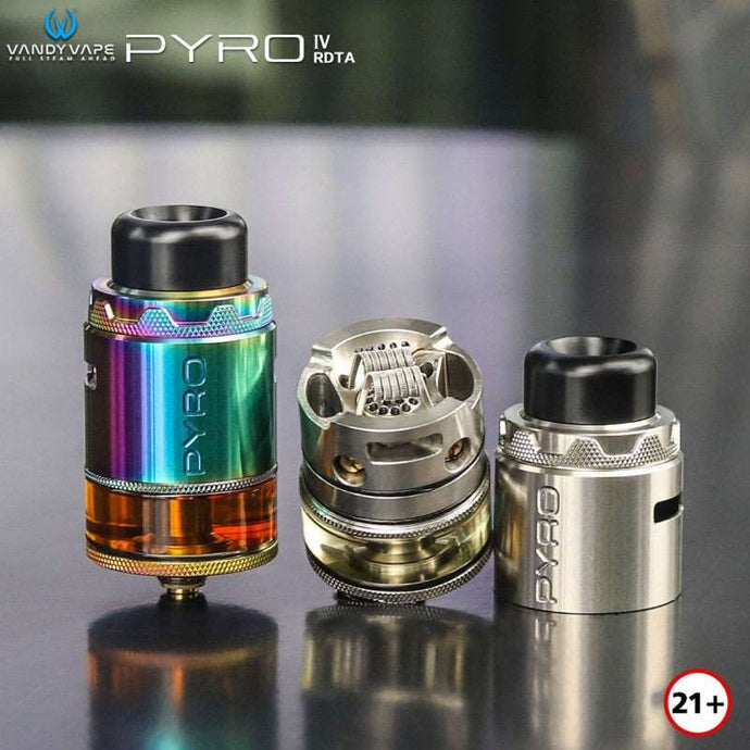 Vandy Vape Pyro V4 RDTA Atomizer 5ml-Matt Black-FrenzyFog-Beirut-Lebanon