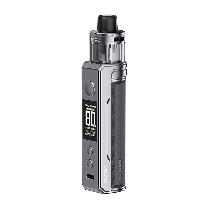 Voopoo Drag X2 80W Kit with PnP X Cartridge DTL 5ml-Gray Metal-FrenzyFog-Beirut-Lebanon