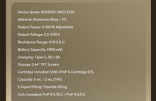 Load image into Gallery viewer, VOOPOO VINCI E120 Pod Mod Kit 4500mAh 120W 5ml (preorder)